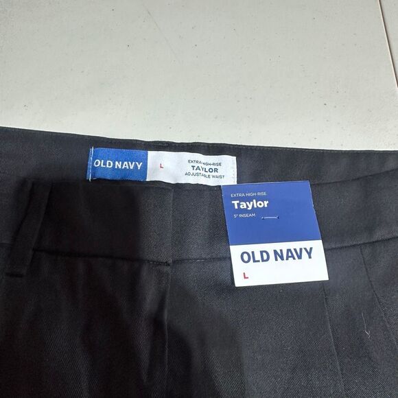 NWT Old Navy Women’s Extra High-Waisted Linen-Blend Taylor Trouser Shorts Size L - Picture 7 of 14